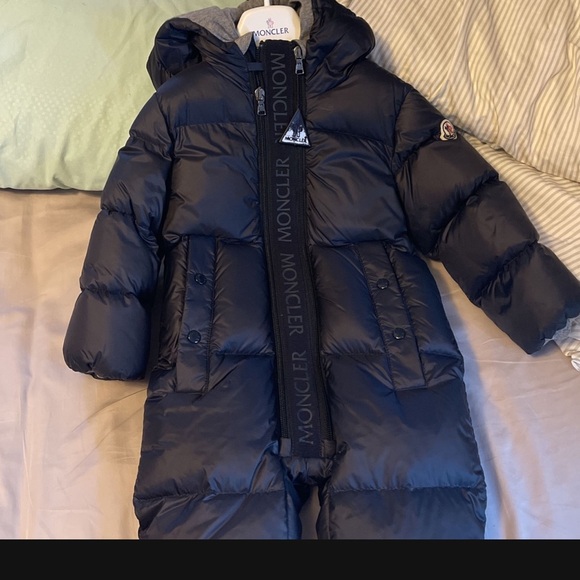 Moncler Other - Moncler Dark Blue Hooded Puffer snowsuit